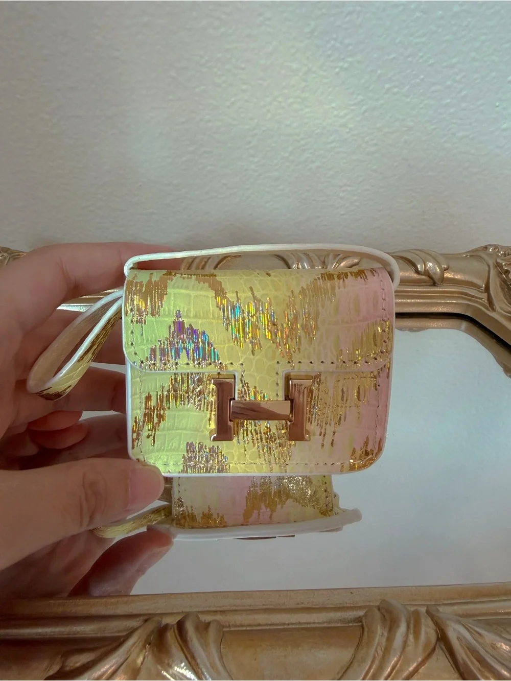 2pc Leather Mini Bag Charm